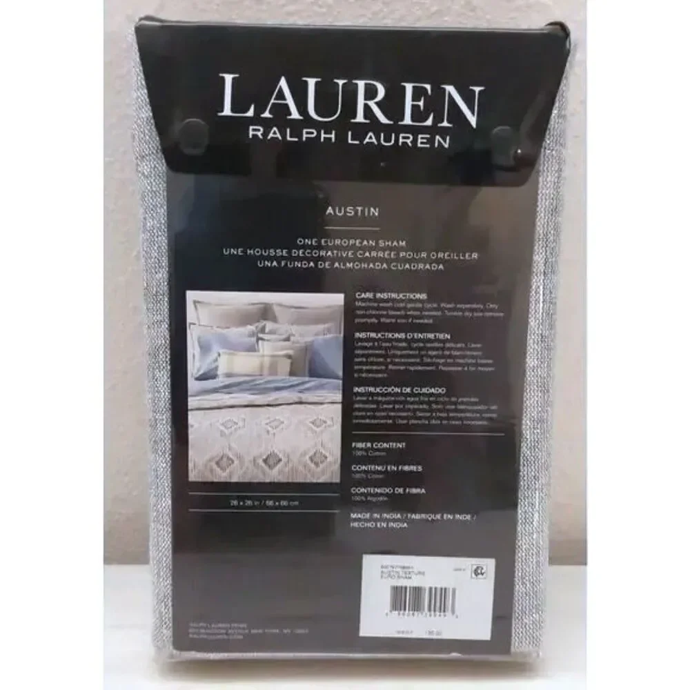 Lauren Ralph Lauren Austin Texture Euro european Sham 26x26